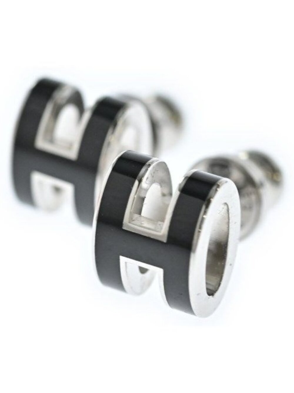 Hermes Earrings Black